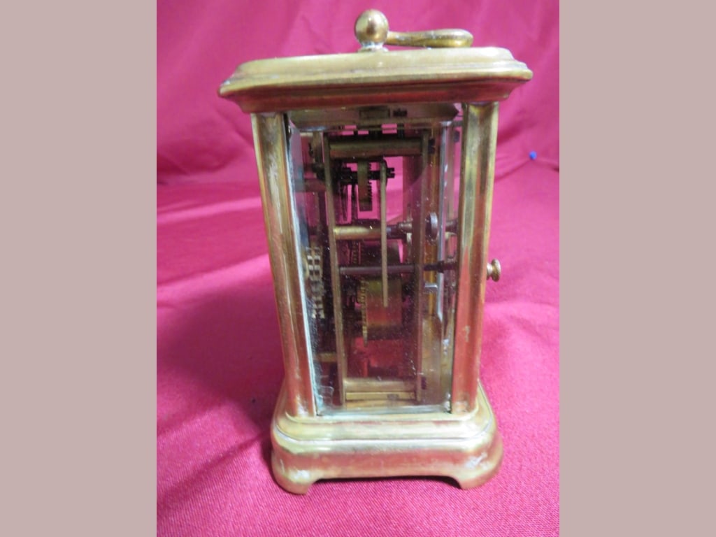 Brass Framed Carriage Clock - 4