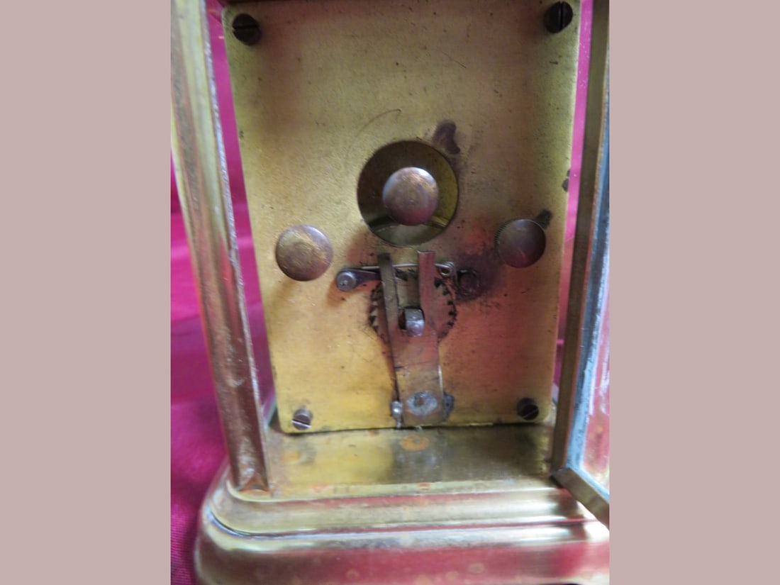 Brass Framed Carriage Clock - 5