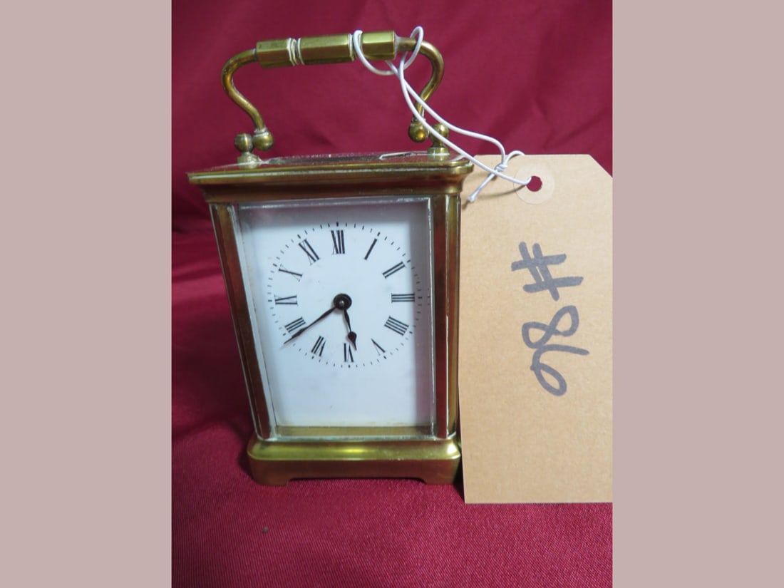 Brass Framed Carriage Clock - 2