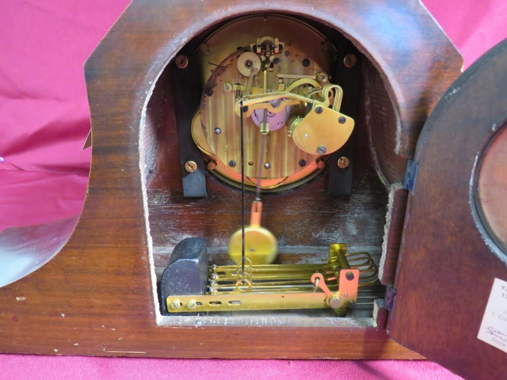 New Haven Mantle Clock-Chime-Silent - 7