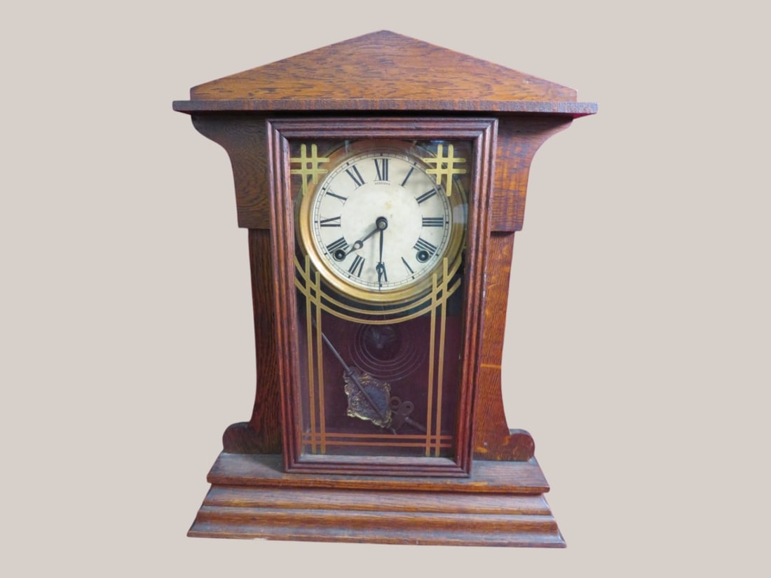 Sessions Oak Mantle Clock (1 of 4)
