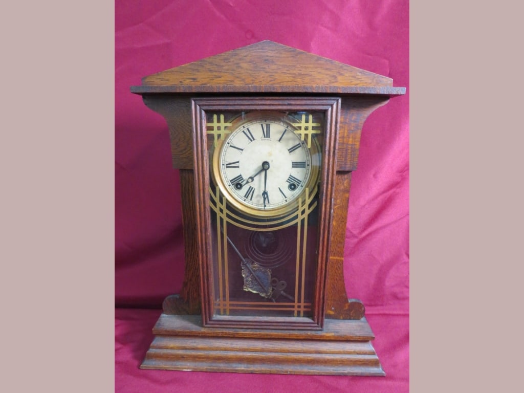 Sessions Oak Mantle Clock - 2