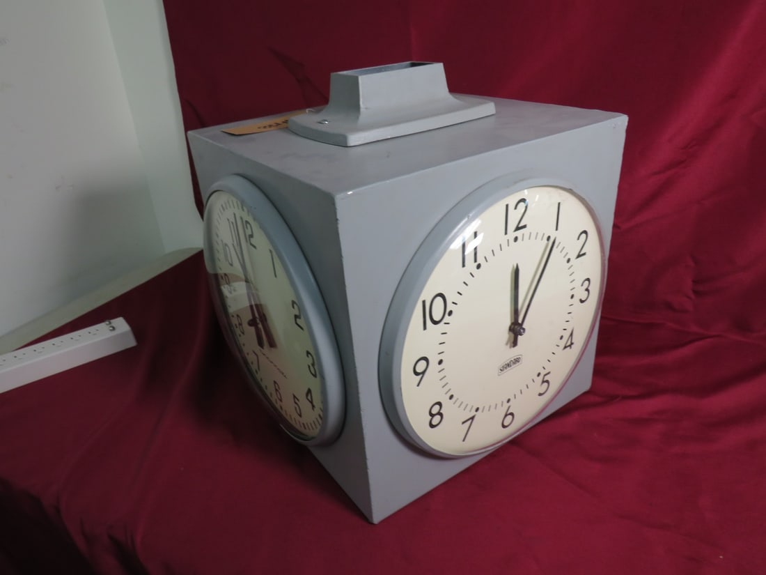 Cincinnati Standard 4-sided School Clock - 2