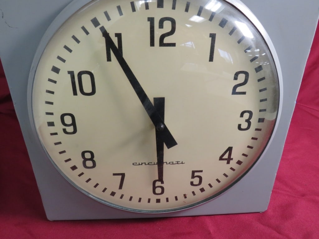 Cincinnati Standard 4-sided School Clock - 6