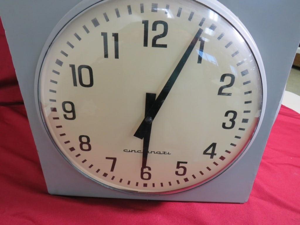 Cincinnati Standard 4-sided School Clock - 7
