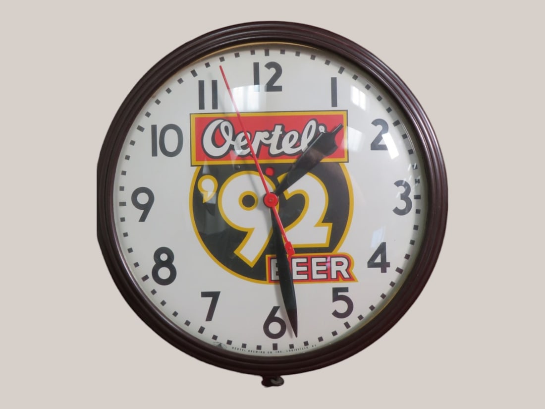 Oertel Brewing Co. Advertising Clock: Louisville, KY 16 x 3