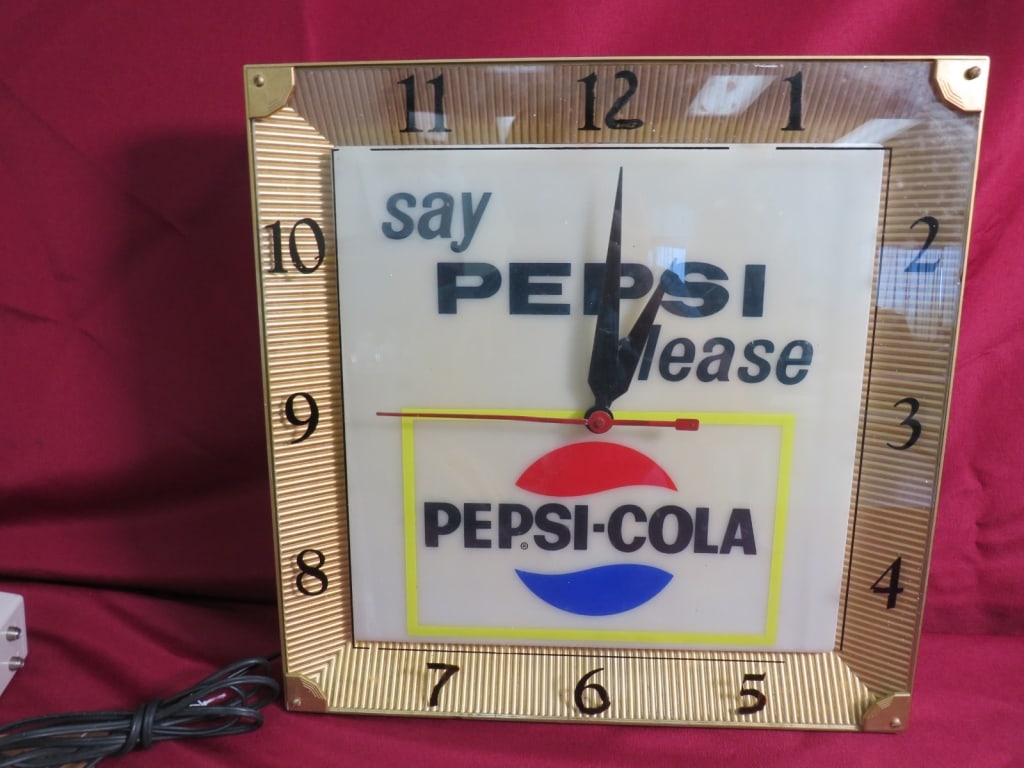 Say Pepsi Please Pepsi-Cola Clock - 3