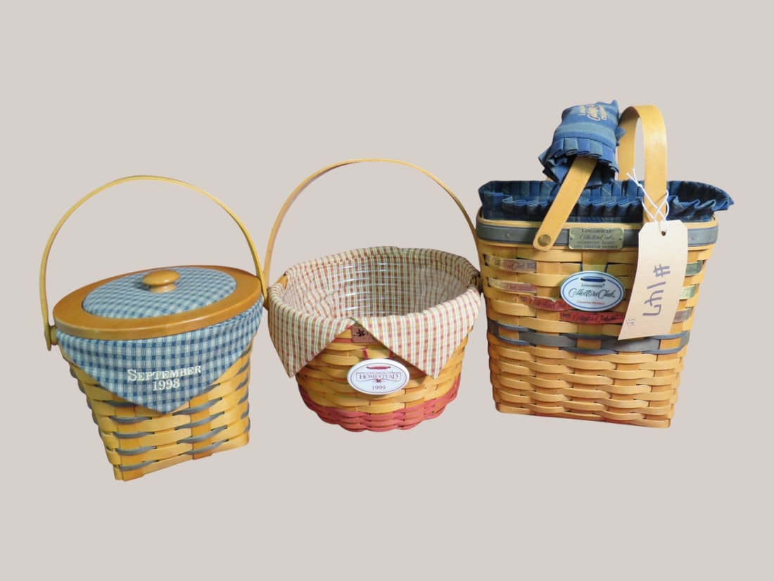 3 pc Longaberger Baskets (1 of 6)