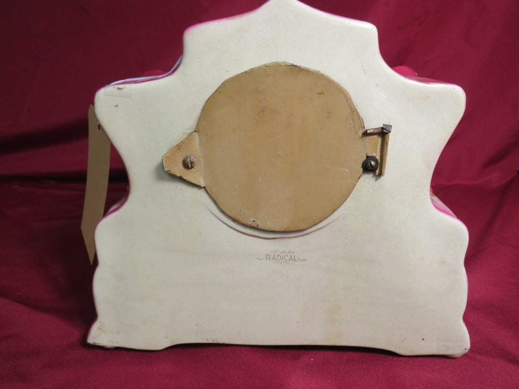 Ansonia Porcelain Mantle Clock - 6