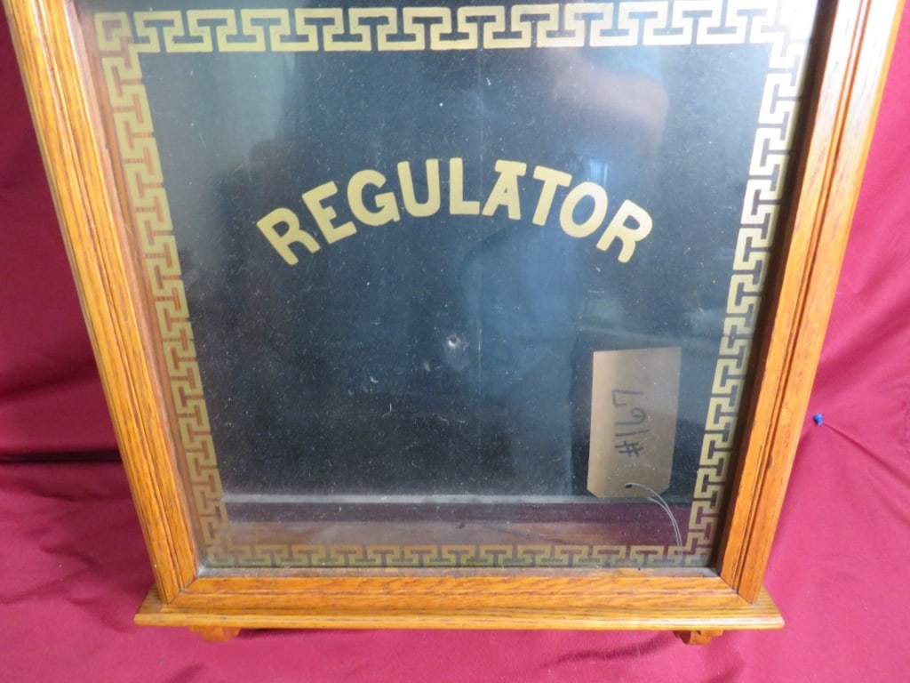 Ingraham Oak Regulator Wall Clock - 5
