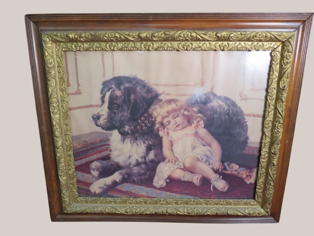 Victorian-era Print - titled "Companions": Possibly 1890's