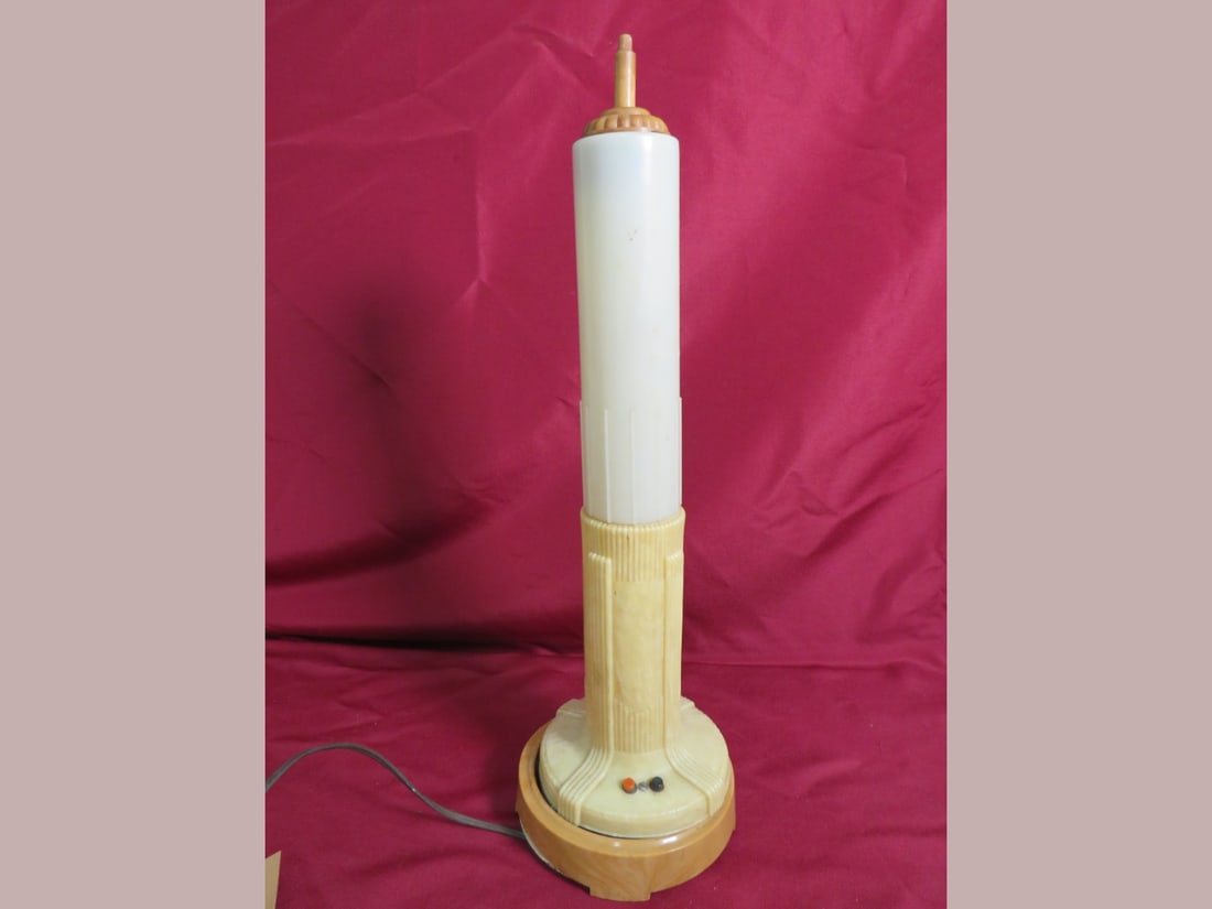 Bakelite Art deco Candle Lamp - 2