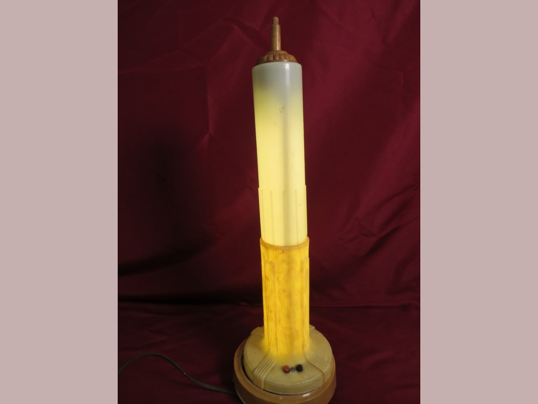 Bakelite Art deco Candle Lamp - 4