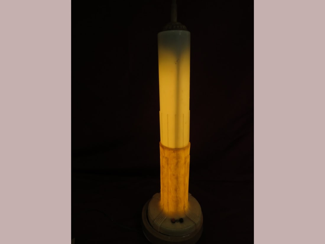 Bakelite Art deco Candle Lamp - 5