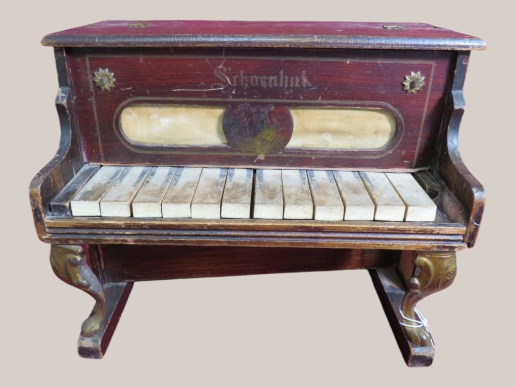 Schoenhut Child's Piano: Metal legs 11 x 13 x 8
