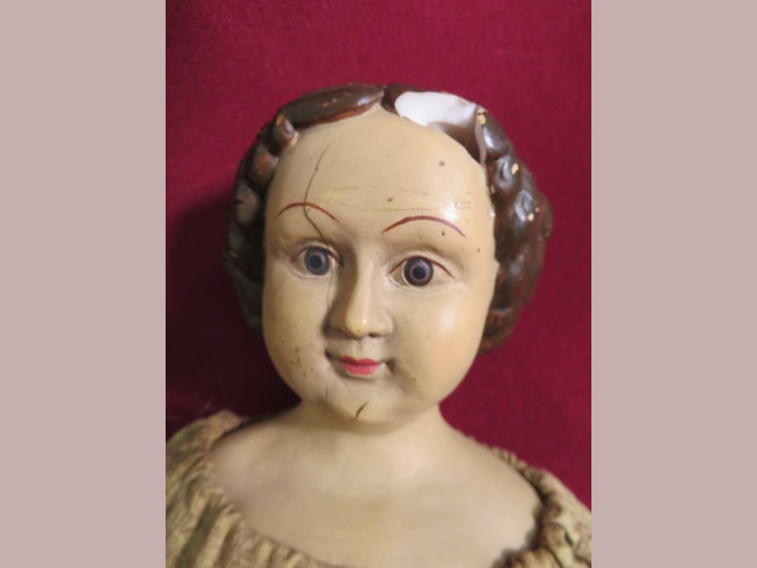 Porcelain Head Doll - 5
