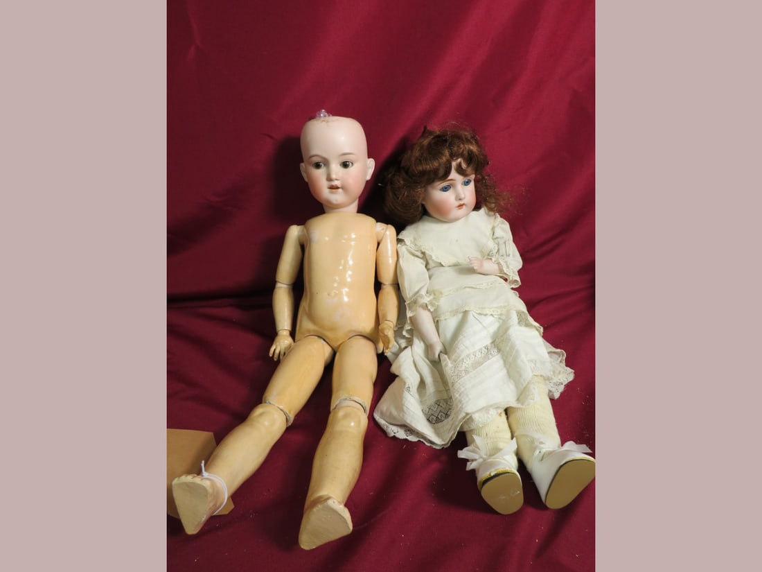 2-Porcelain Head Dolls - 2