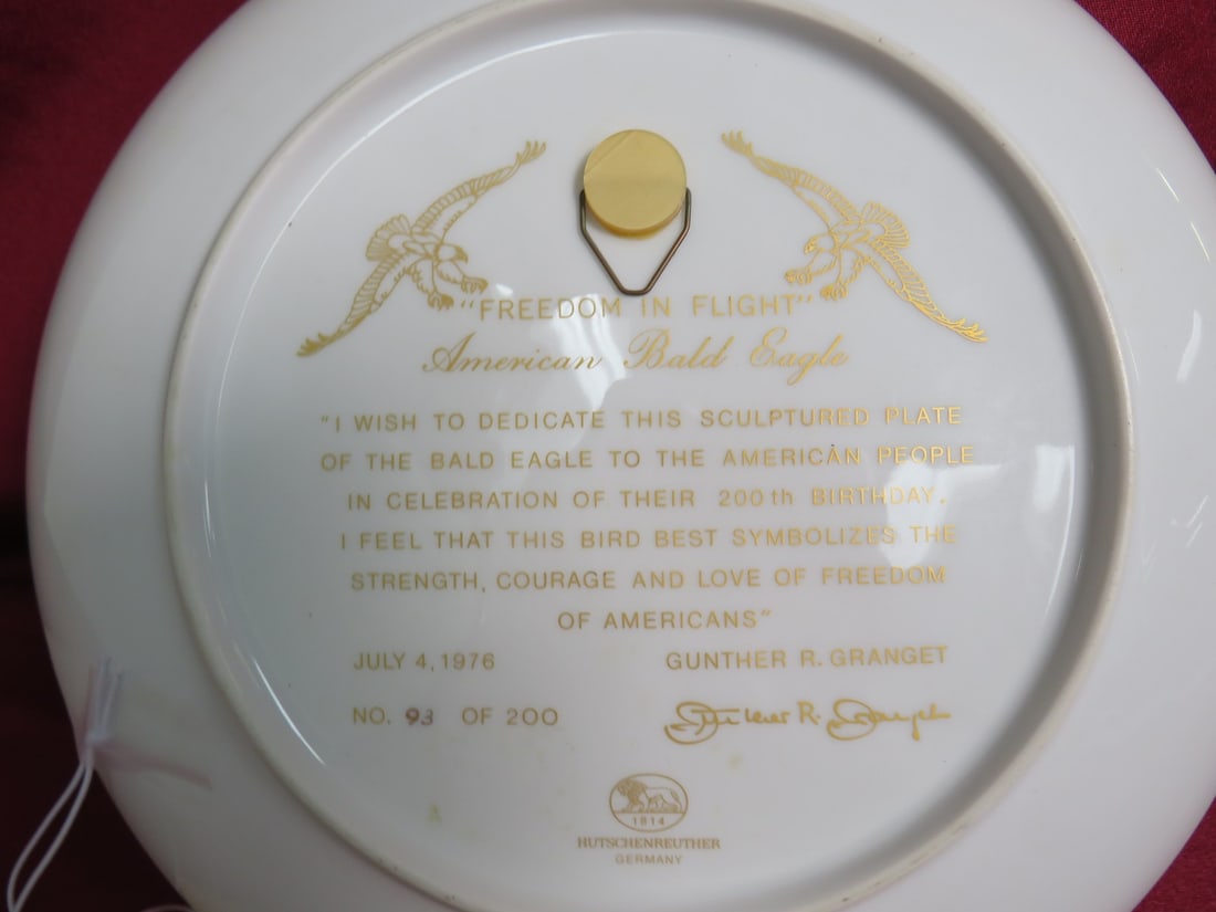 American Bald Eagle Commemorative Plate - 3