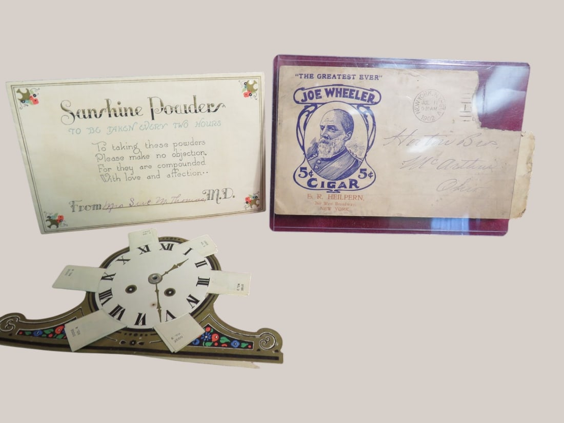 Confederate Gen. Joseph Wheeler Postal Cover and More!: Also comes with Sunshine Powder Whimsical Postcard/Cover. 5 x 3