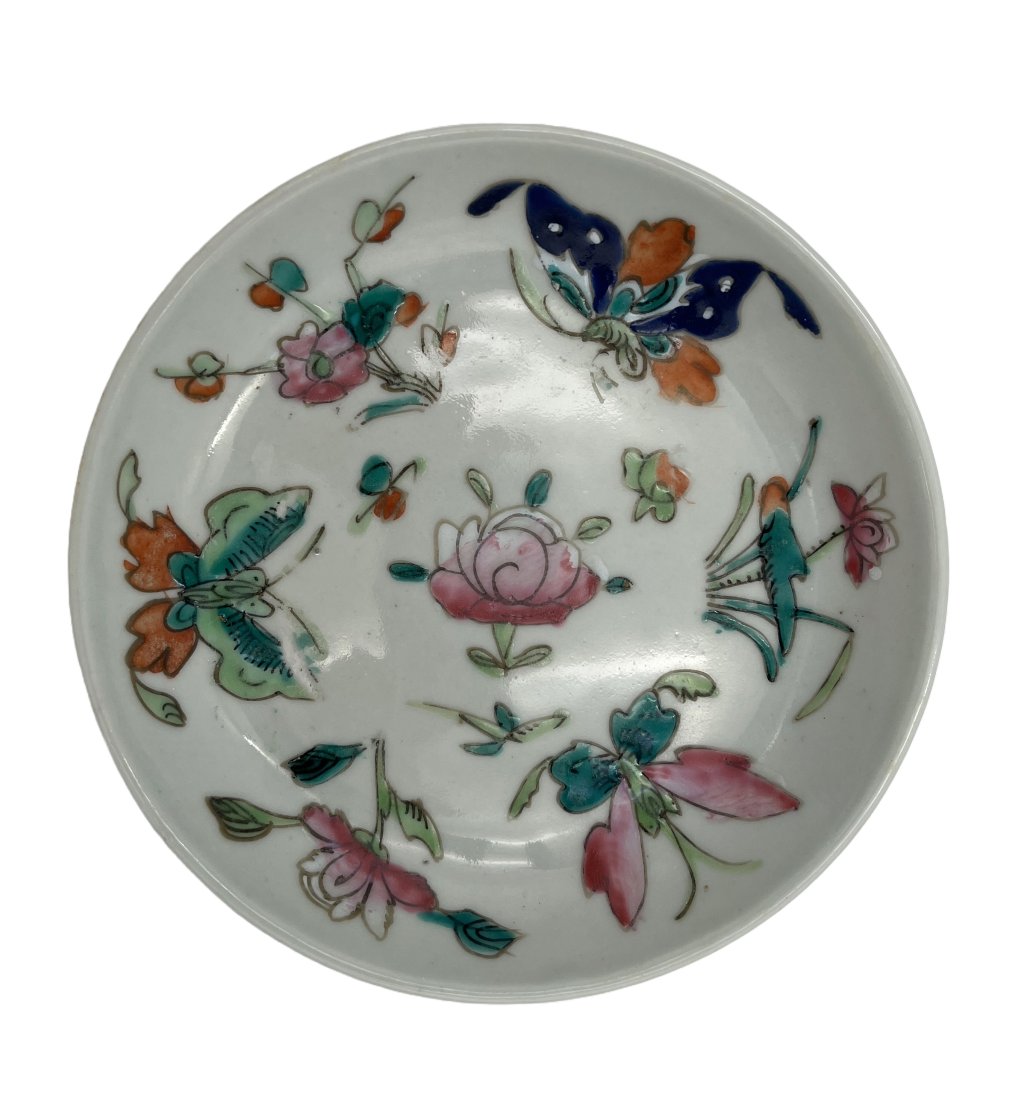 Chinese Rose Famille Dish, c1850 (1 of 3)