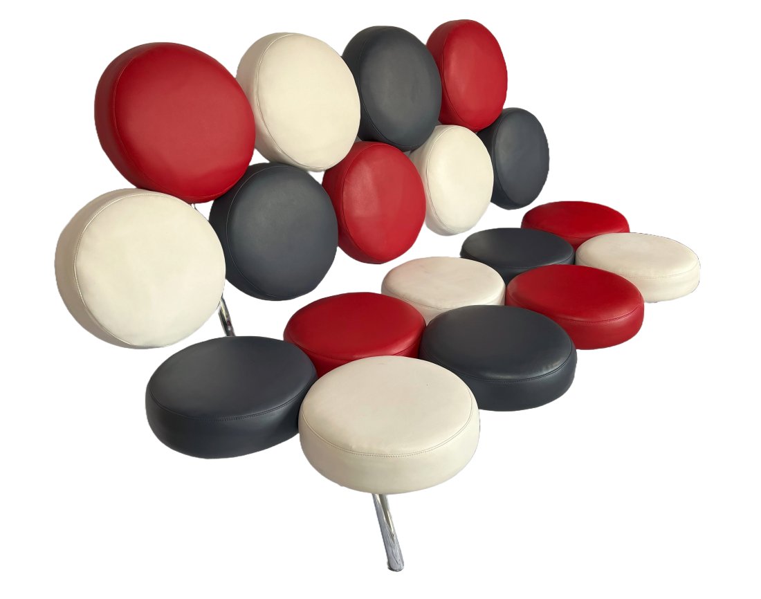 George Nelson Style Marshmellow Sofa, c1980 (1 of 4)