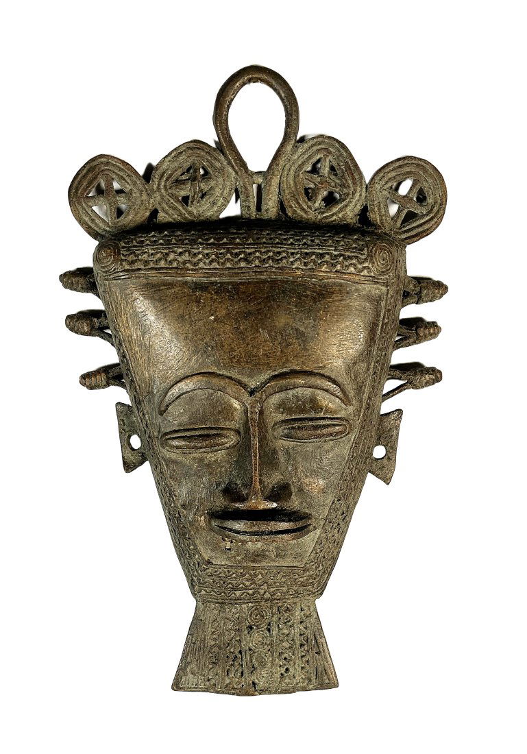 Benin Hand-forged Bronze Mask (1 of 4)