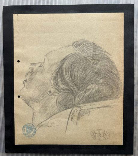 Picasso original study drawing with scarce monogram signature (1 of 2)