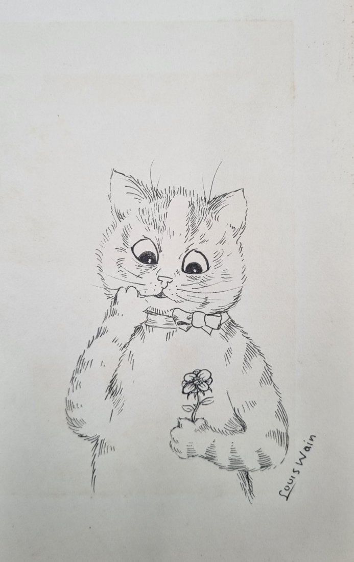 Louis Wain original pen and ink drawing (1 of 1)