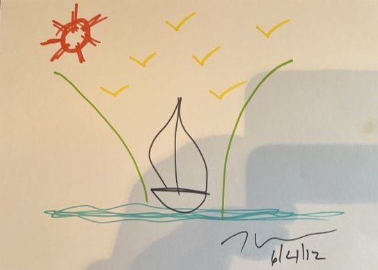 Jeff Koons Boat drawing No Reserve (1 of 1)