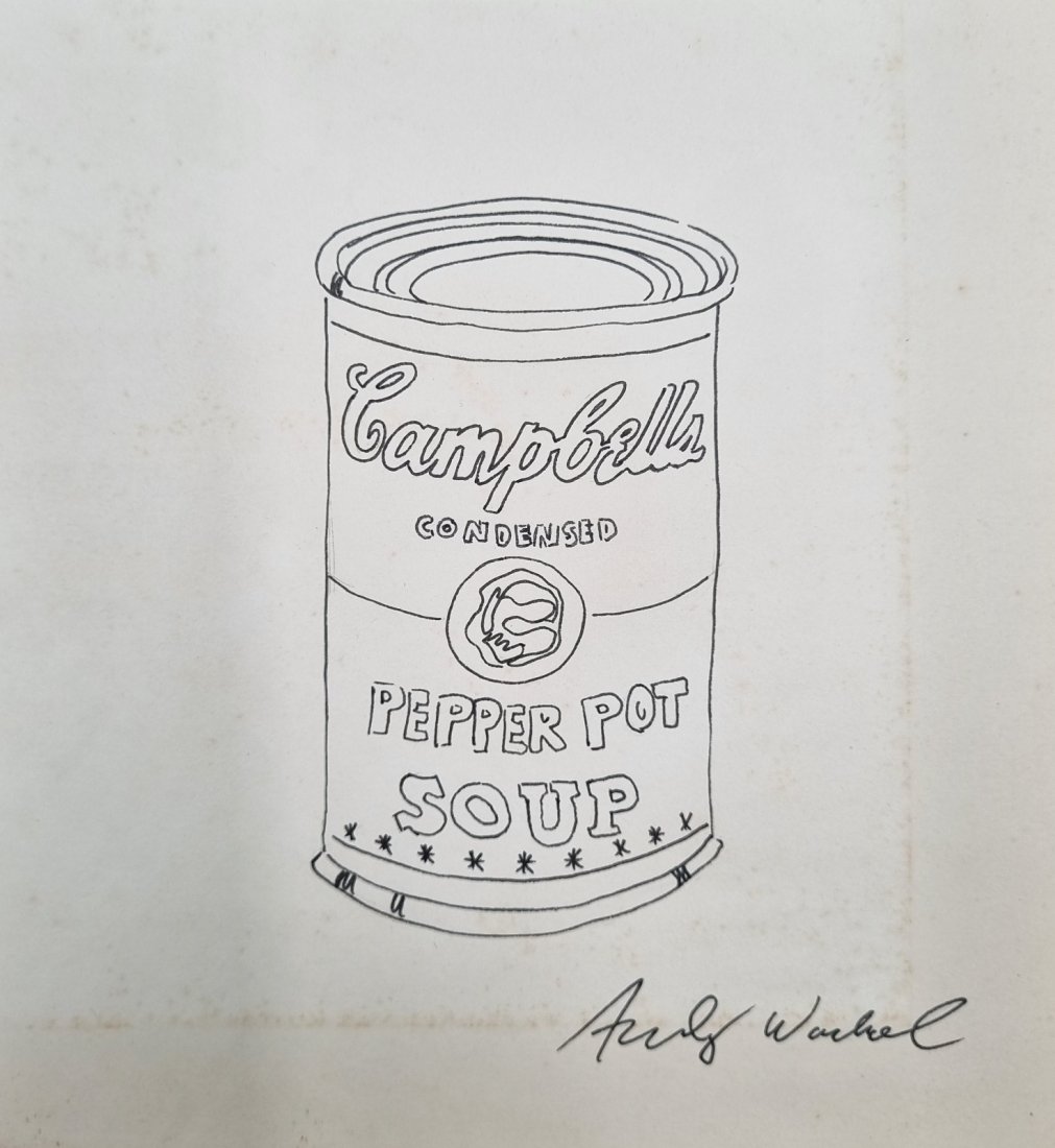 Andy Warhol Pepper Pot Soup drawing No Reserve (1 of 1)