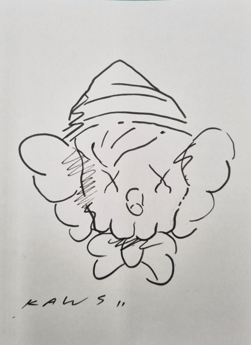 Brian Donnelly KAWS original drawing II No Reserve (1 of 1)