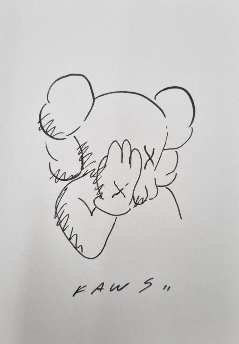 Brian Donnelly KAWS original drawing IV No Reserve (1 of 1)