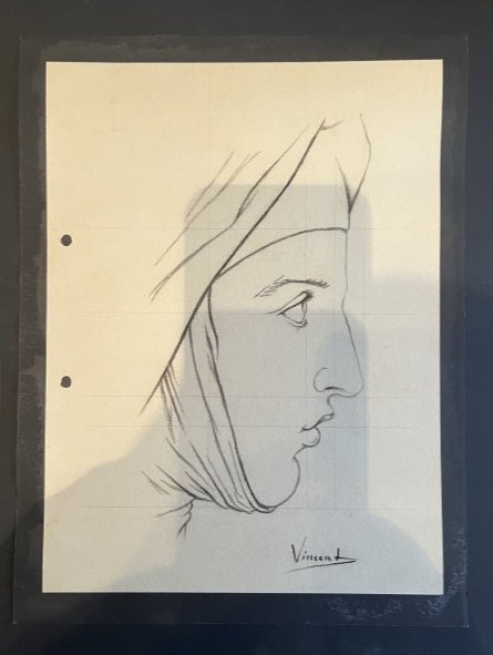 Vincent van Gogh Pencil Drawing VI No Reserve. (1 of 2)