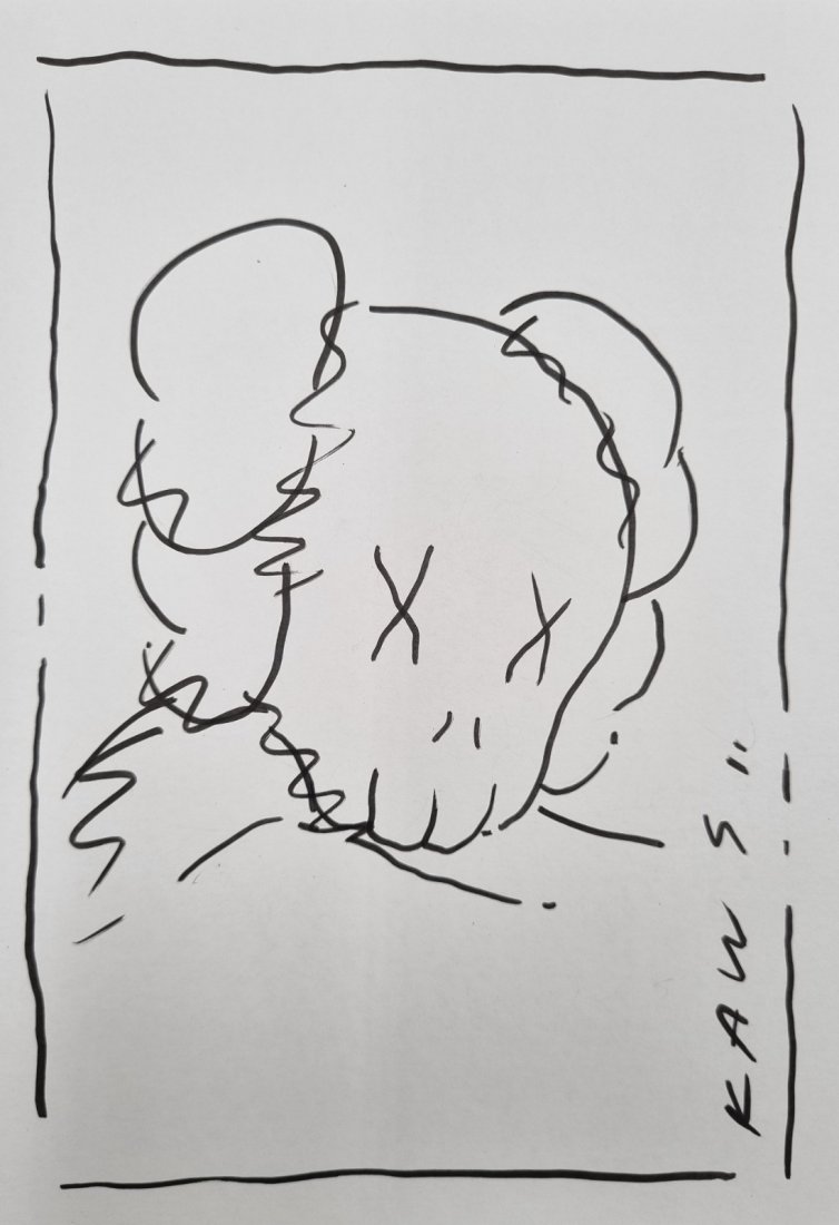 Brian Donnelly KAWS original drawing Companion No Reserve (1 of 1)
