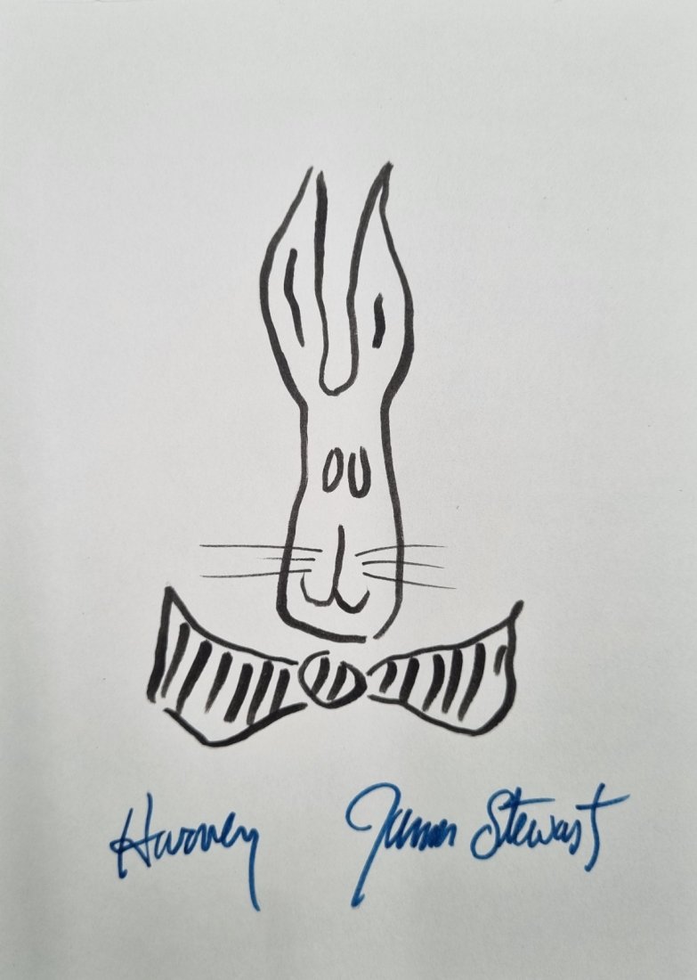 James Stewart Harvey drawing signed (1 of 1)