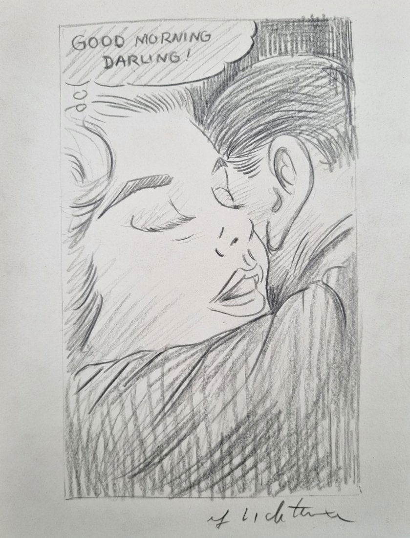 Roy Lichtenstein original drawing II No Reserve (1 of 1)