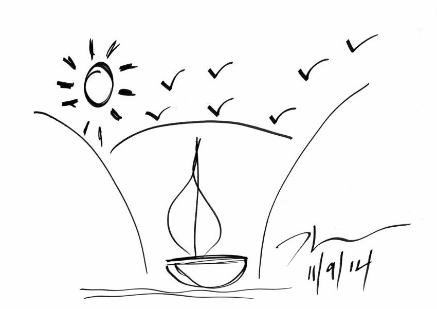 Jeff Koons Boat drawing No Reserve (1 of 1)