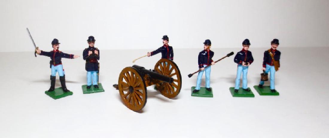 Wall Miniatures Civil War Union Gun Crew: 7 pieces. Very good condition. No box.