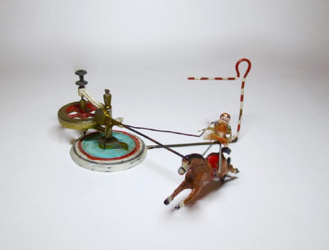 French? Equestrienne Fly Wheel Mechanical Toy (1 of 1)