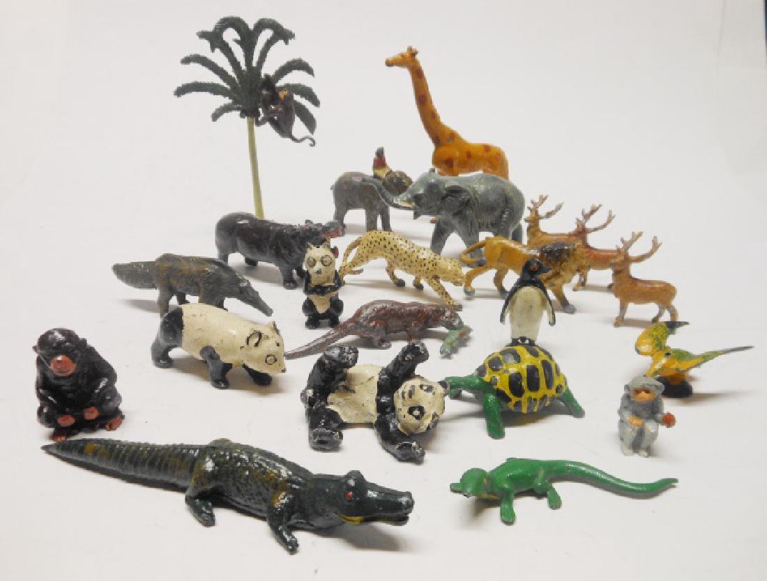 Johillco Wild Animals: Pre War and Post War. Including RARE panda rolling, and RARE otter with fish, 23 pieces total. Condition very good.