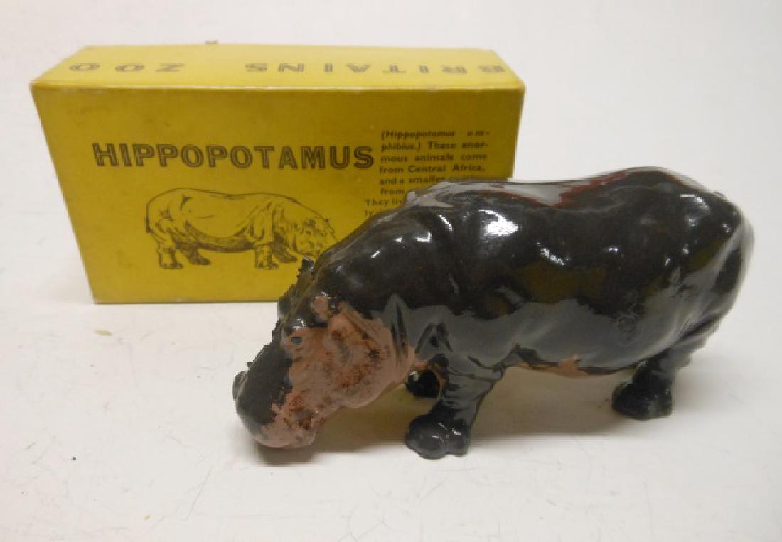 Britains Set #905 Adult Hippopotamus: In original illustrated box. Post War. Condition mint and box excellent