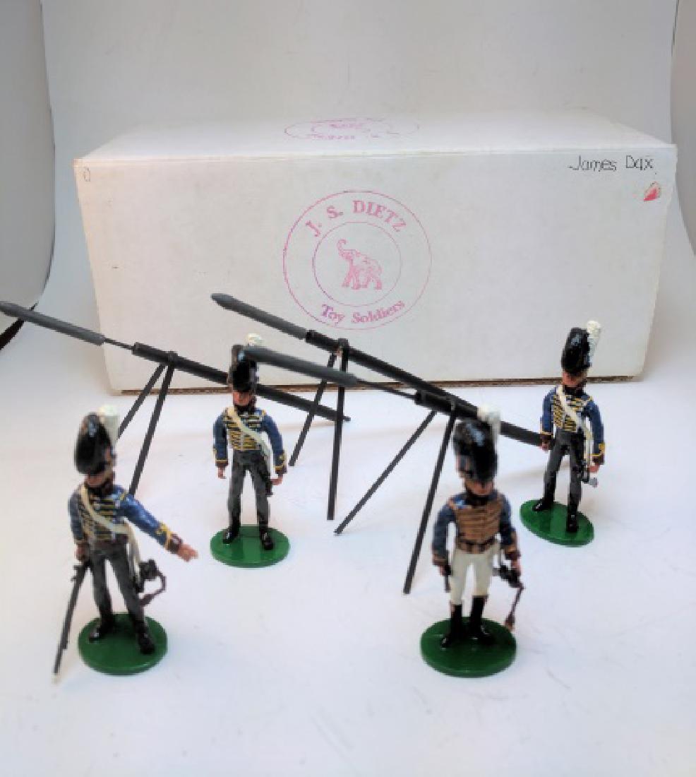 J S Dietz Napoleonic Rocket Team: 10 Pieces Condition Excellent Box Excellent
