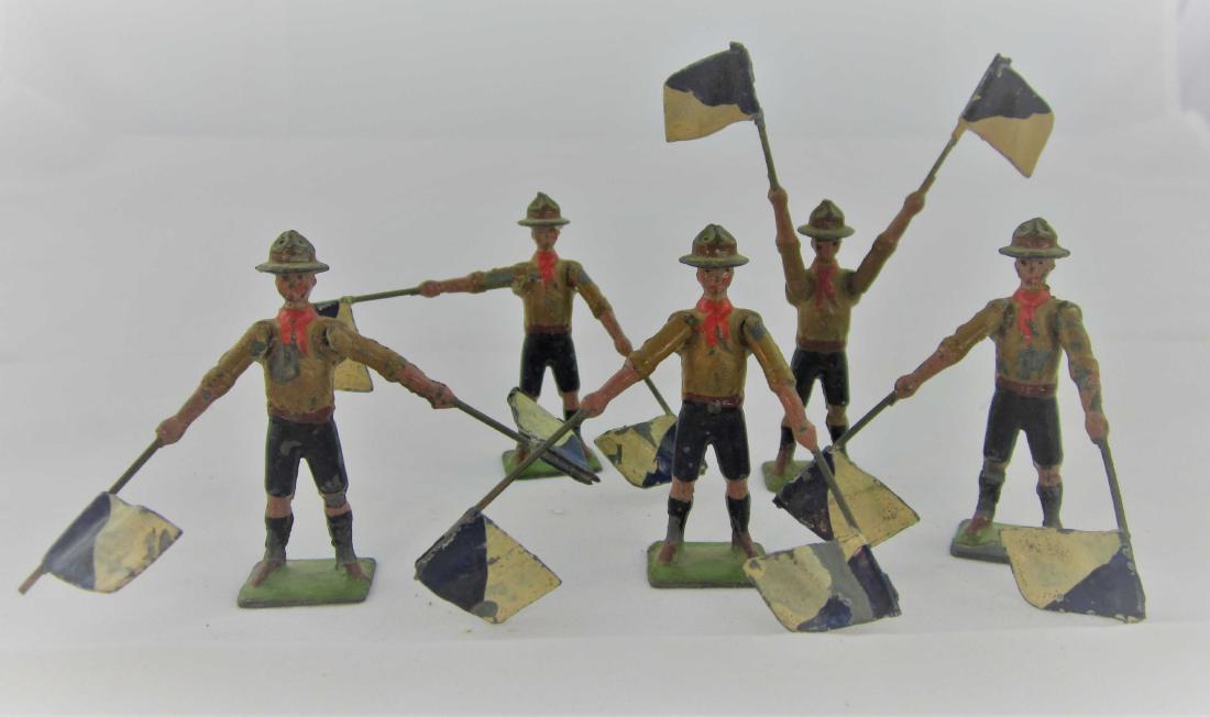 Britains Set #163 Boy Scout Signalers (1 of 1)