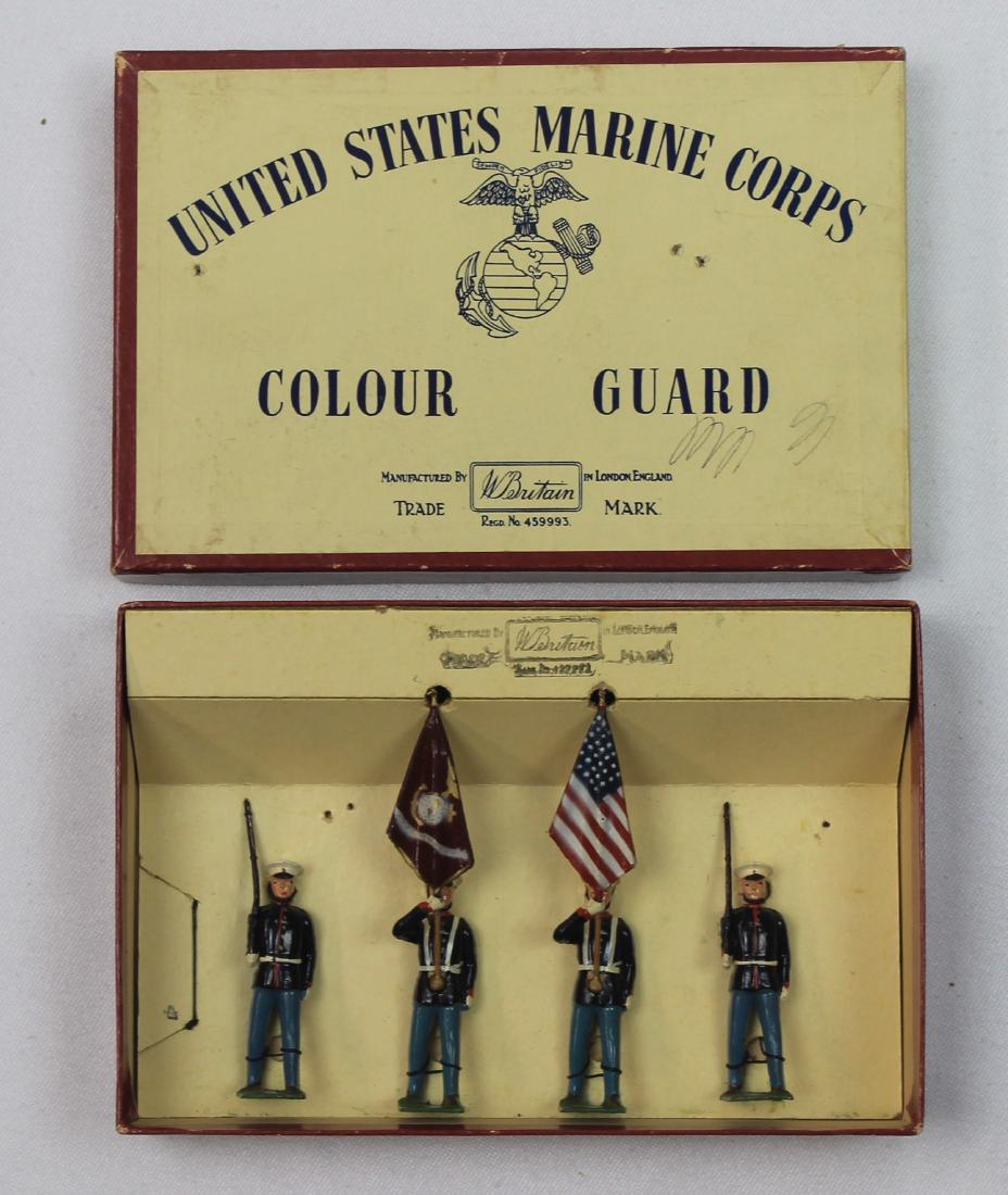 Britains Set #9482 U.S. Marine Color Guard (1 of 1)