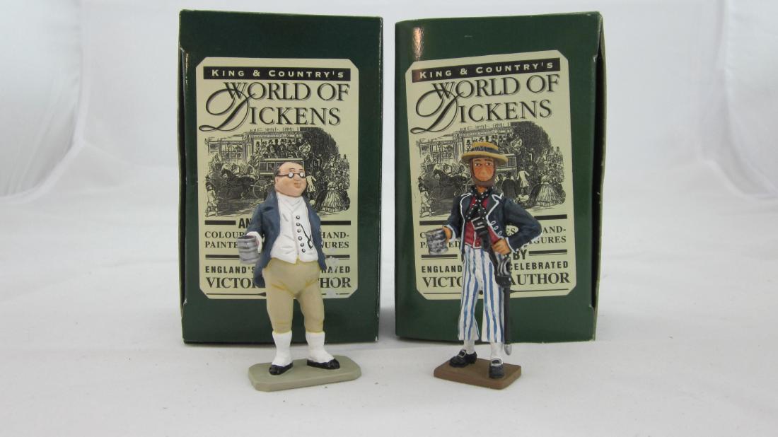 King & Country Dickens World #D002 & #D041: World of Dickens Series #002 Mr. Pickwick & #041 Jolly Jack Tar. 2 pieces. Condition Mint in 2 excellent boxes