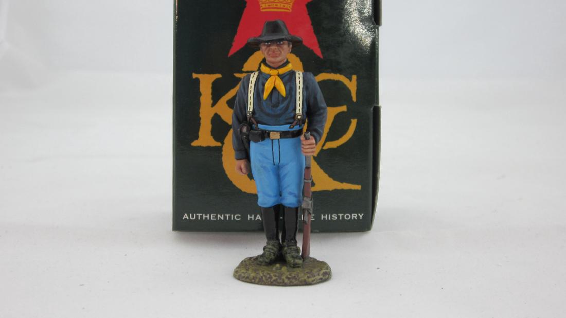 King & Country #KX009 Cavalry Trooper: #KX009 Cavalry Trooper from movie Rio Bravo. 1 piece. Condition Mint in excellent box