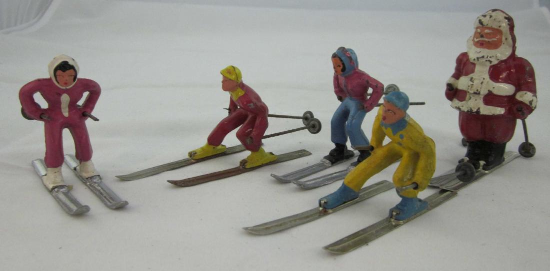 Assorted Barclay Dimestore Winter Skiers (1 of 1)