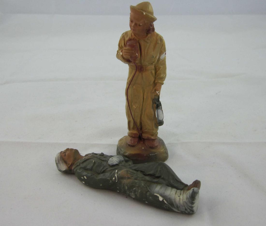 J.H Miller Plaster WWII/Korean War U.S. Soldiers (1 of 1)