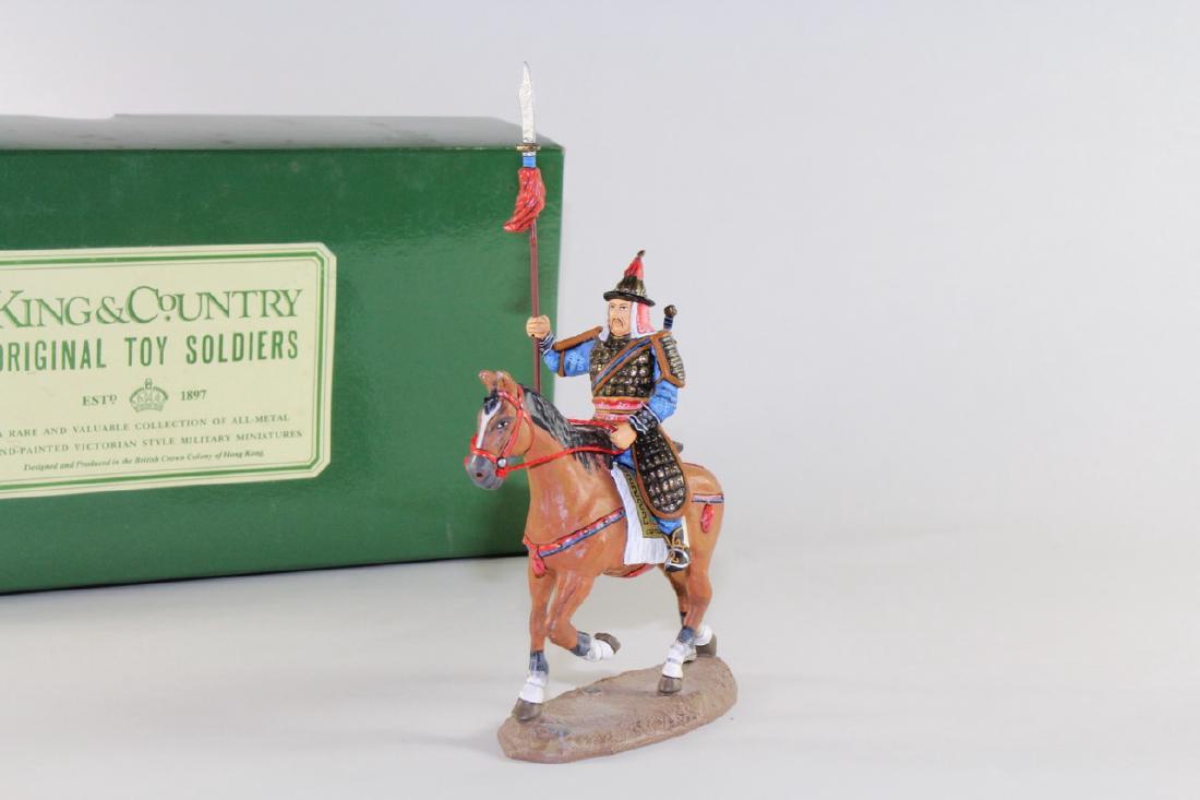 King And Country SR002(A) Silk Road: Chinese Lancer On Brown Horse Near Mint Condition With Very Good Box 1 Piece