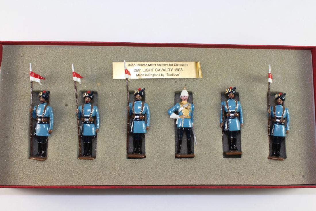 Tradition #46 28th Light Cavalry 1903: With Officer Near Mint Condition With Very Good Box 6 Pieces